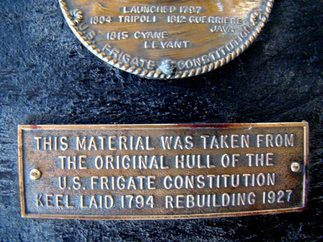 A relic made from material taken off of "Old Ironsides" during its' 1927 overhaul — image 2